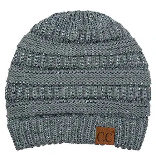 C.C Trendy Warm Chunky Soft Stretch Cable Knit Beanie - 1