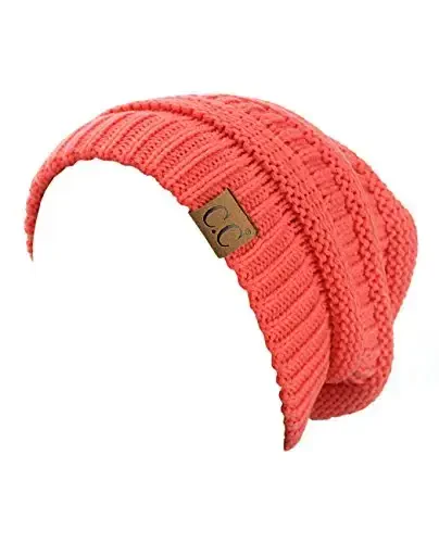 C.C Trendy Warm Chunky Soft Stretch Cable Knit Beanie - 2