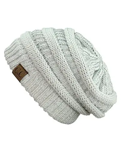 C.C Trendy Warm Chunky Soft Stretch Cable Knit Beanie - 1