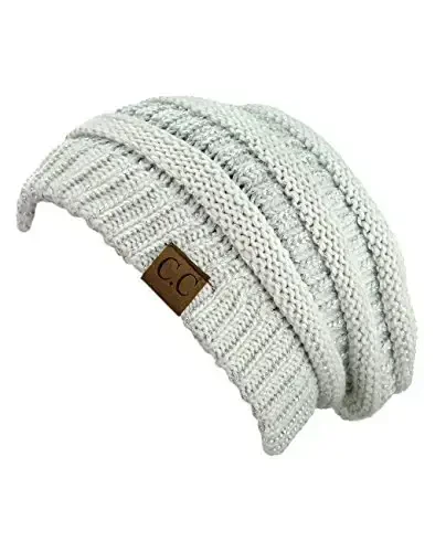 C.C Trendy Warm Chunky Soft Stretch Cable Knit Beanie - 2
