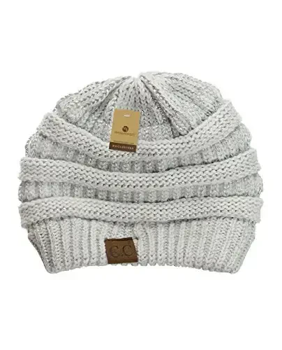 C.C Trendy Warm Chunky Soft Stretch Cable Knit Beanie - 4