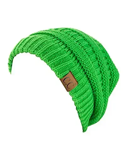 C.C Trendy Warm Chunky Soft Stretch Cable Knit Beanie - 2