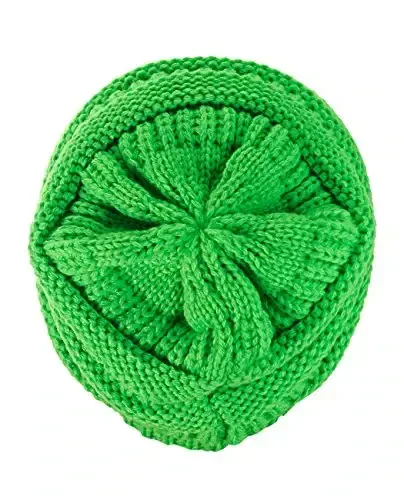 C.C Trendy Warm Chunky Soft Stretch Cable Knit Beanie - 3