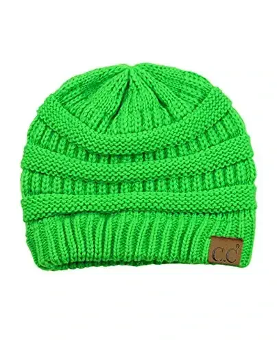 C.C Trendy Warm Chunky Soft Stretch Cable Knit Beanie - 4