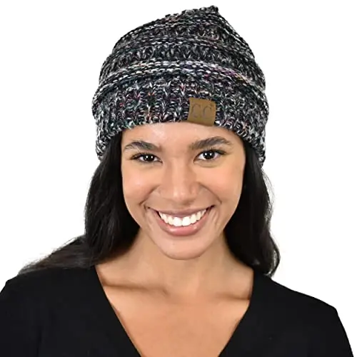 C.C Trendy Warm Chunky Soft Stretch Cable Knit Beanie 