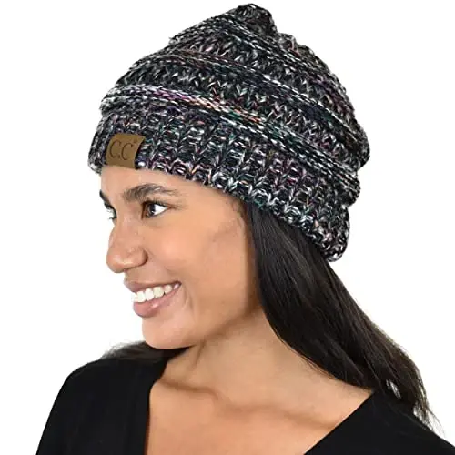 C.C Trendy Warm Chunky Soft Stretch Cable Knit Beanie - 2