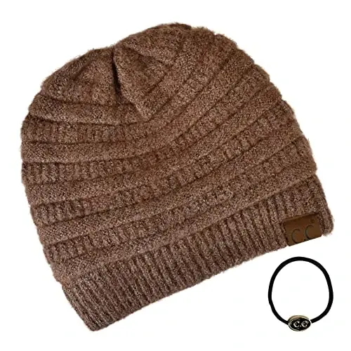 C.C Trendy Warm Chunky Soft Stretch Cable Knit Beanie - 3