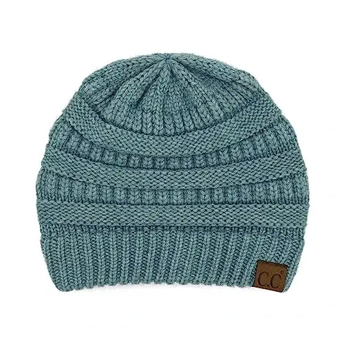 C.C Trendy Warm Chunky Soft Stretch Cable Knit Beanie 