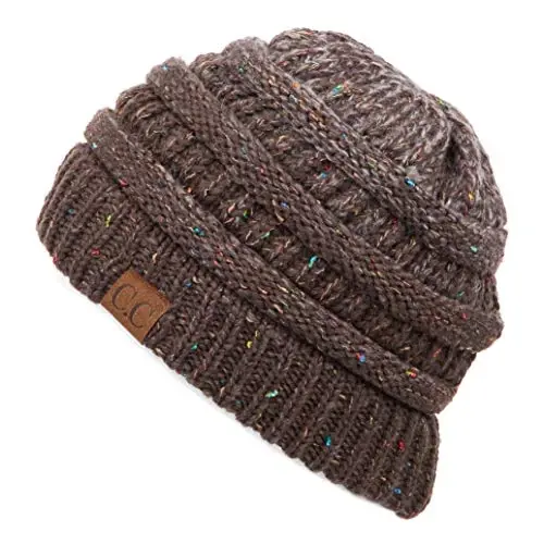 C.C Trendy Warm Chunky Soft Stretch Cable Knit Beanie 