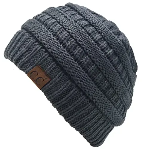 C.C Trendy Warm Chunky Soft Stretch Cable Knit Beanie - 3
