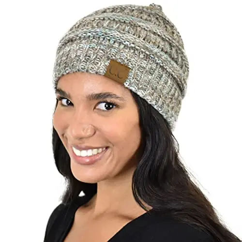 C.C Trendy Warm Chunky Soft Stretch Cable Knit Beanie - C.C (1)