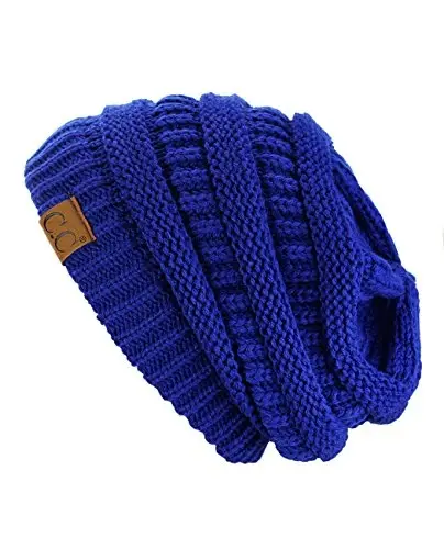 C.C Trendy Warm Chunky Soft Stretch Cable Knit Beanie - 1