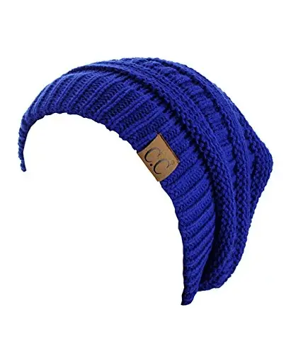 C.C Trendy Warm Chunky Soft Stretch Cable Knit Beanie - 2