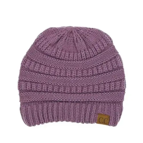 C.C Trendy Warm Chunky Soft Stretch Cable Knit Beanie - 3