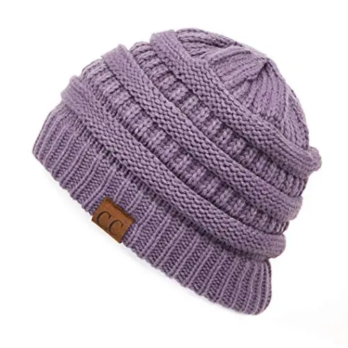 C.C Trendy Warm Chunky Soft Stretch Cable Knit Beanie - 4