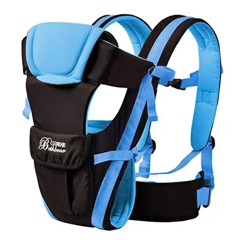 CdyBox Регулируемый 4 Positions Carrier 3D Рюкзак-кенгуру Wrap Soft Structured Ergonomic Sling Front Back для новорожденных (Blue) - CDYBOX (1)