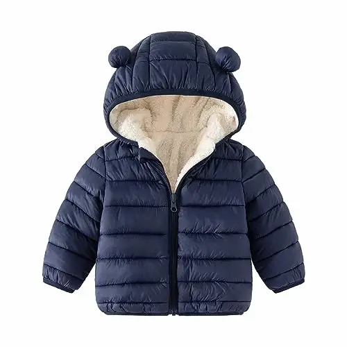 CECORC Bebek Kışlık Montlar Hafif Şişme Ceket Bebek Çocuklar için, 6-12 Ay, 12-18 Ay, 2t, 3t, 4t - CECORC (1)