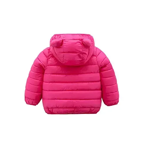CECORC Toddler Qishki Palto Yengil Puffer Kurtka Chaqaloq Go'dak Bolalar uchun, 6-12 Oy, 12-18 Oy, 2t, 3t, 4t - 2
