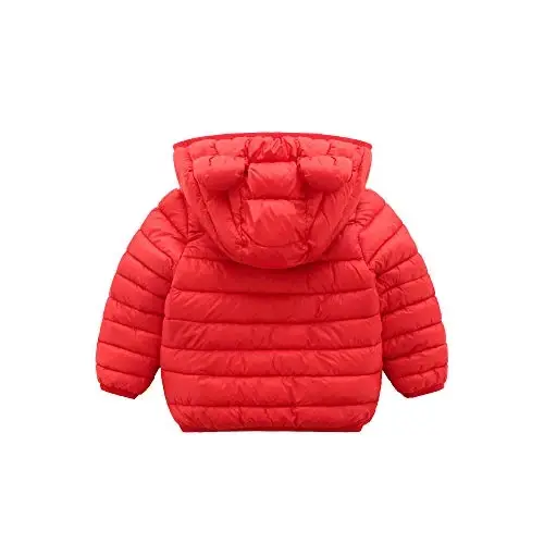 CECORC Toddler Qishki Palto Yengil Puffer Kurtka Chaqaloqlar uchun, 6-12 Oy, 12-18 Oy, 2t, 3t, 4t - 3