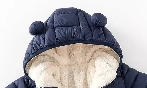 CECORC Toddler Qishki Palto Yengil Puffer Kurtka Chaqaloqlar uchun, 6-12 Oy, 12-18 Oy, 2t, 3t, 4t - 4