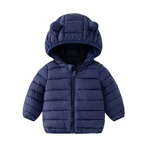 CECORC Toddler Qishki Palto Yengil Puffer Kurtka Chaqaloqlar uchun 6-12 oy, 12-18 oy, 2t, 3t, 4t - 1