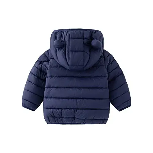 CECORC Toddler Qishki Palto Yengil Puffer Kurtka Chaqaloqlar uchun 6-12 oy, 12-18 oy, 2t, 3t, 4t - 2