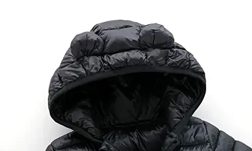 CECORC Toddler Qishki Palto Yengil Puffer Kurtka Chaqaloqlar uchun, 6-12 Oy, 12-18 Oy, 2t, 3t, 4t - 6