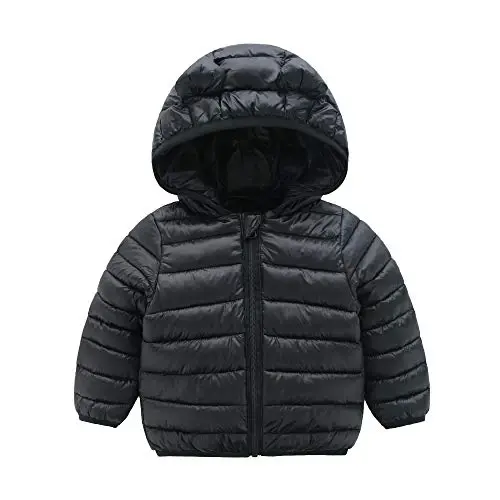 CECORC Toddler Qishki Palto Yengil Puffli Kurtka Chaqaloqlar uchun, 6-12 Oy, 12-18 Oy, 2t, 3t, 4t - 1