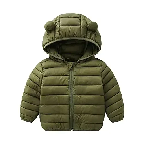 CECORC Toddler Winter Coats Lightweight Puffer Jacket for Baby Infant kids, 6-12 Month,12-18 Month, 2t,3t,4t - 1