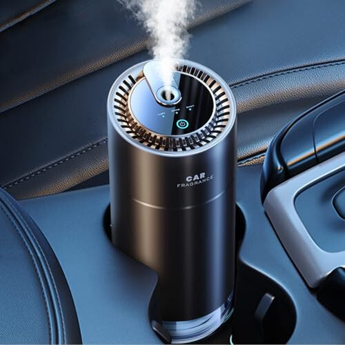 Ceeniu Smart Car Air Fresheners, New Smell Experience By Ultrasonic mist, Auto On/Off, Powerful Built-in Battery, Natural Fragrance, Adjustable Car freshener, Cologne Scent - 1