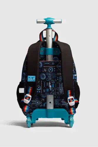 çekçekli ilk okul çantası beslenme takımlı ısı yalıtımlı ikili takım çok gözlü-Çok Renkli oyun - STOK CITY (1)