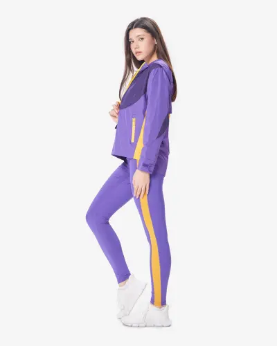 Дождевик с капюшоном - ФИОЛЕТОВЫЙ - 4