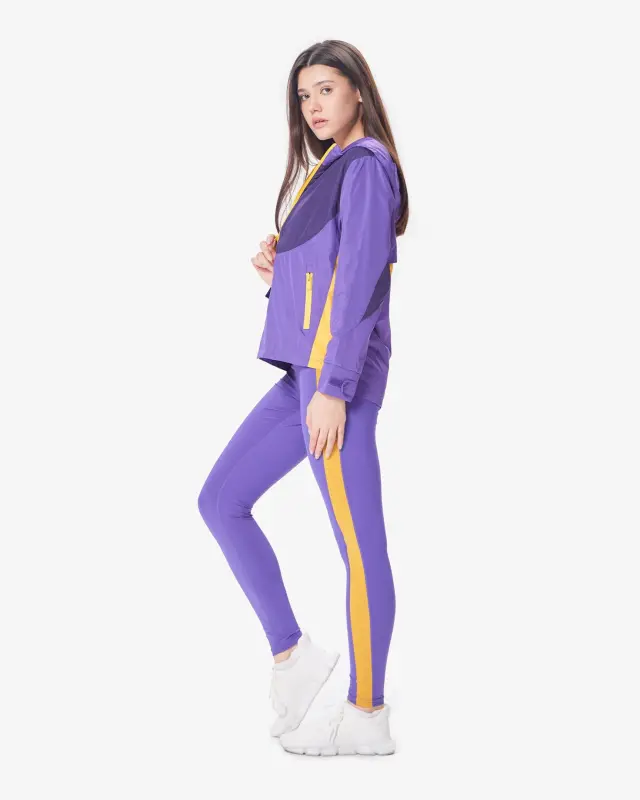 Дождевик с капюшоном - ФИОЛЕТОВЫЙ - 4