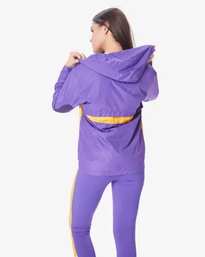 Дождевик с капюшоном - ФИОЛЕТОВЫЙ - 8