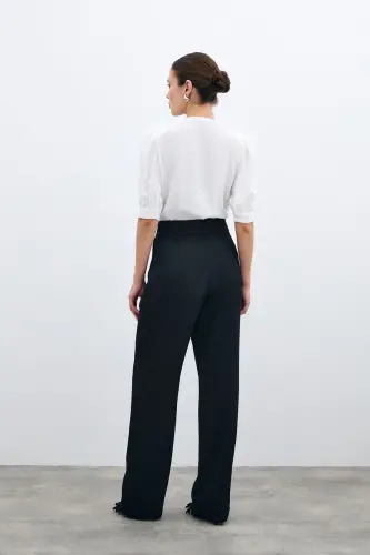 Ceket Yaka Bodysuit Bluz - Ekru-EKRU - 4