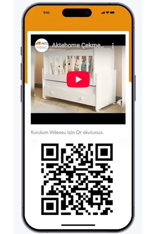 Çekmeceli Sallanır Anne Yanı Ahşap Bebek Beşiği Sonoma-AHŞAP SONOMA - 3