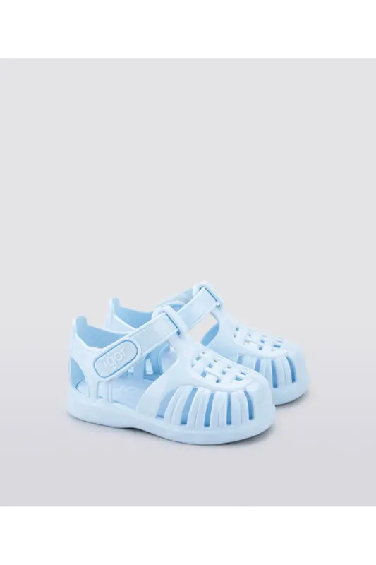Celeste Blue Baby Sandals S10311 Tobby Gloss-Baby Blue - IGOR
