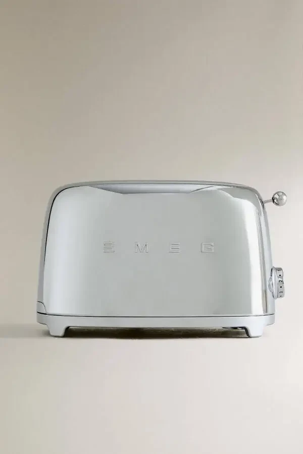 50's Style Retro Paslanmaz Çelik 2x1 Ekmek Kızartma Tsf01sseu - 3