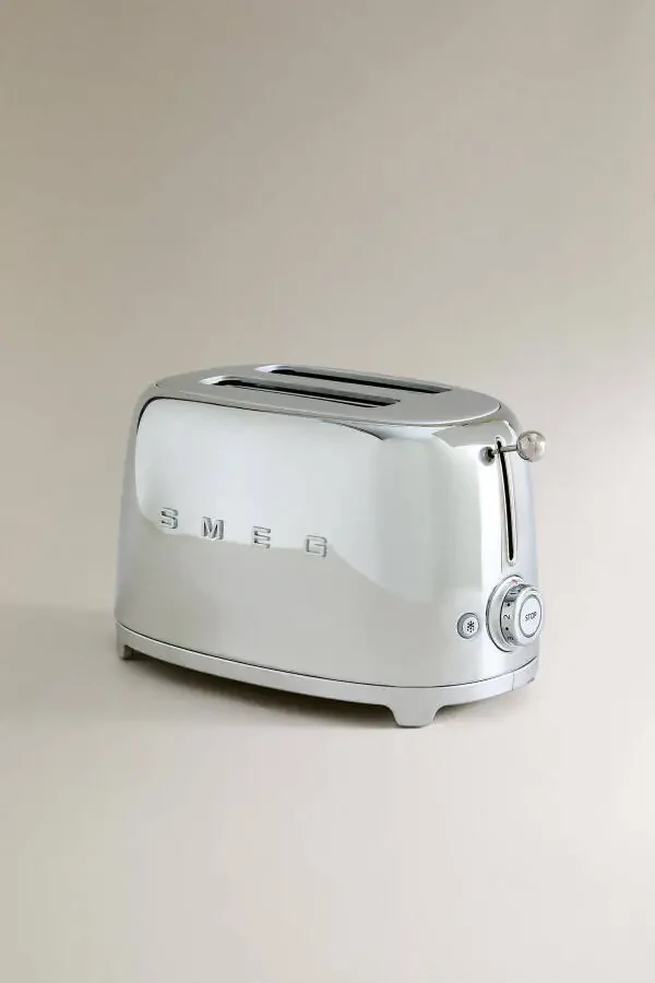 50's Style Retro Paslanmaz Çelik 2x1 Ekmek Kızartma Tsf01sseu - 4