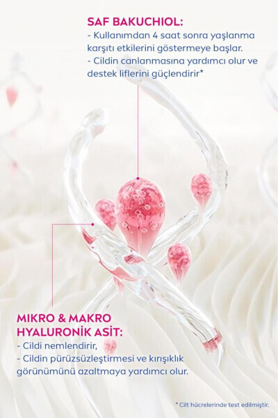 Cellular Bakuchiol Qarilikka Qarshi va Namlovchi Kechki Parvarish Kremi 50 ml - 11