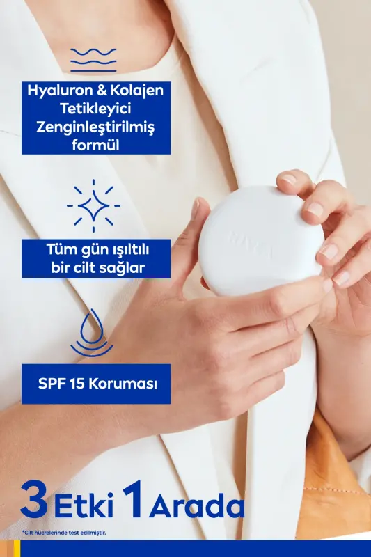 Cellular Expert Finish Cushion Renkli Yüz Bakım Kremi 15ml, Spf15, Açık Ton, Nemlendirici, Hyaluron - 4