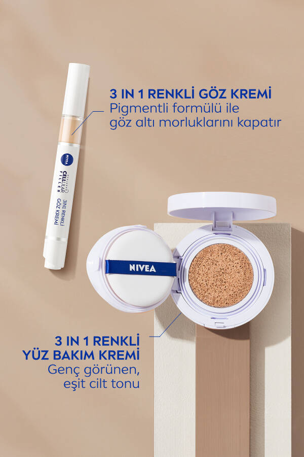 Cellular Expert Finish 3'ü 1 Arada Krem Rengi Açık Ton Yüz Bakım Kremi 15ml, Hyaluron ve Kolajen - 11