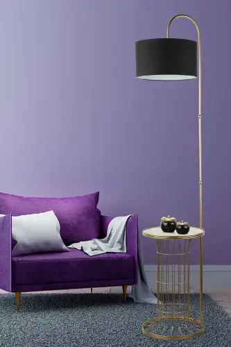 Cemre Sehpa Lambader Eskitme Mermer Ahşap Siyah Şapka-Eskitme - BEGÜSA (1)