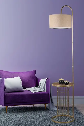 Cemre Tripod Lamp Walnut Wood Rattan Shade-Antique - BEGÜSA (1)