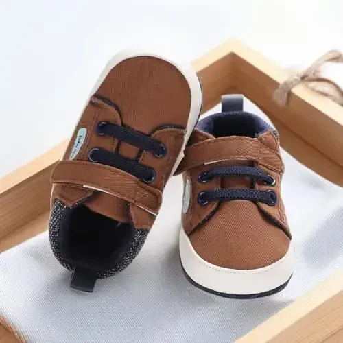 CENCIRILY Baby Boys Girls High Top Poyabzal Yumshoq Tagliklar Skidka Qarshi Chaqaloq To'piqlari Poyafzal Toddler Prewalker Birinchi Yurish Beshik Poyafzallari - 5