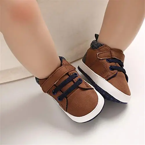 CENCIRILY Baby Boys Girls High Top Poyabzal Yumshoq Tagliklar Skidka Qarshi Chaqaloq To'piqlari Poyafzal Toddler Prewalker Birinchi Yurish Beshik Poyafzallari - 4