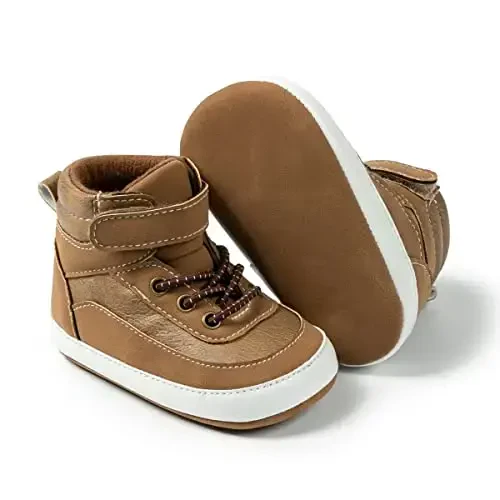 CENCIRILY Baby Boys Girls High Top Sneakers Yumshoq Tagliklar Skidga Qarshi Chaqaloq Oyoq Kiyimlari Yuruvchi Birinchi Yurish Beshik Oyoq Kiyimlari - CENCIRILY