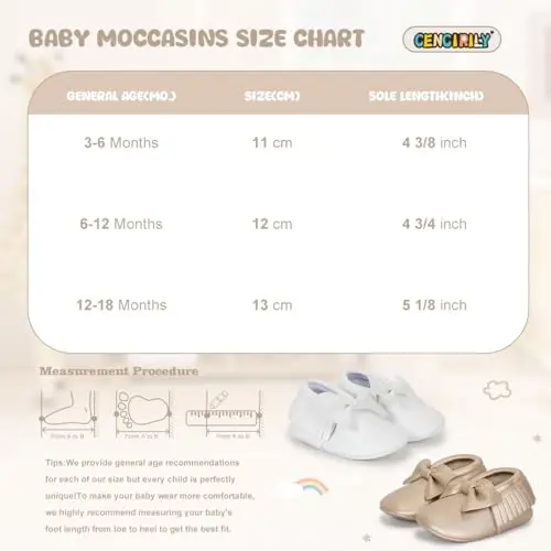 CENCIRILY Infant Baby Fringe Moccasin Slipper Boys Girls Tassel Suede Leather Toddler Sneakers Soft Sole First Walking Loafers Crib Shoes - 6