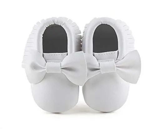 CENCIRILY Infant Baby Fringe Moccasin Slipper Boys Girls Tassel Suede Leather Toddler Sneakers Soft Sole First Walking Loafers Crib Shoes 
