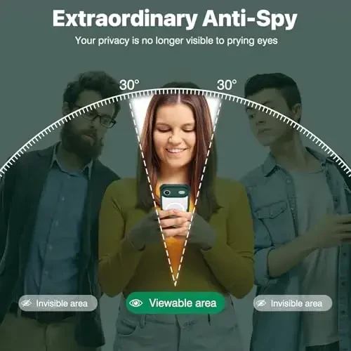 CENHUFO iPhone 17 Air uchun magnitli maxfiylik g'ilofi [Magsafe bilan mos keladi] O'rnatilgan 9H temperli shisha maxfiylik ekrani himoyachisi, kamera himoyasi zarbaga chidamli bamper qopqog'i - Yashil - 2